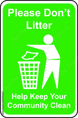 Do not litter keep clean