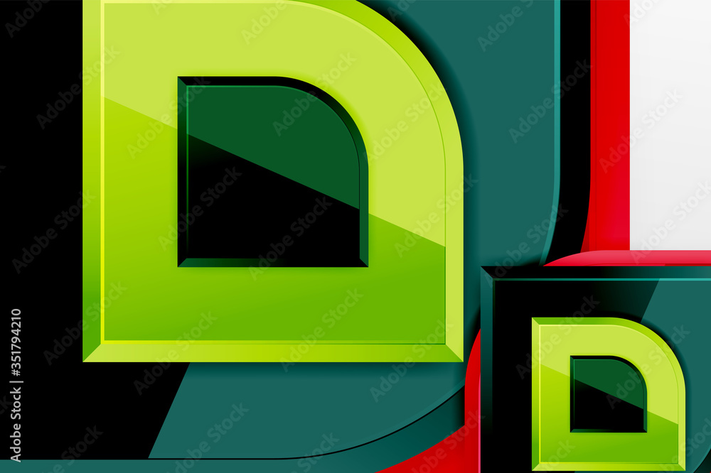 Glossy glass squares with round elements geometric composition. Abstract geometric background with 3d effect composition For Wallpaper, Banner, Background, Card, Book Illustration, landing page Glossy glass squares with round elements geometric composition. Abstract geometric background with 3d effect composition For Wallpaper, Banner, Background, Card, Book Illustration, landing page