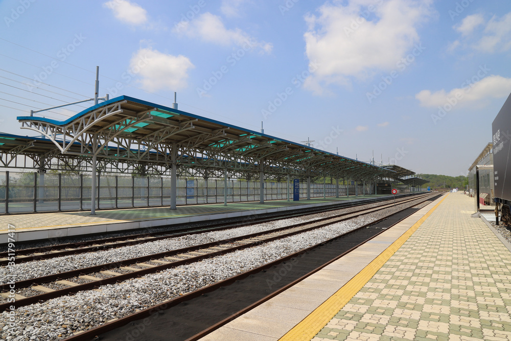 Empty Dorasan Train Station