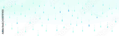 空から雨が降るベクターイラスト