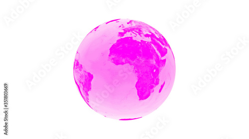 New pink color world image Earth image