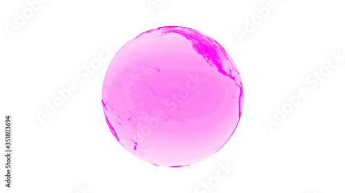New pink color world image,Earth image
