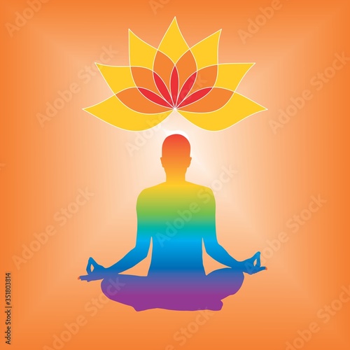 21 June International Yoga Day Vector illustration