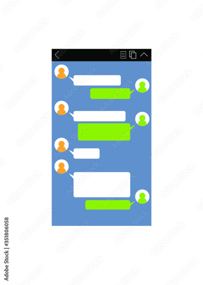 スマートフォンのSNS画面 スマートフォンのSNS画面