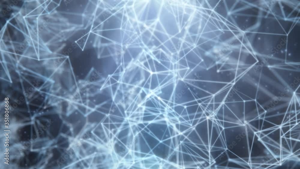 Futuristic Network Connection of Data and Glowing Geometric Plexus - 4K Seamless Loop Motion Background Animation Futuristic Network Connection of Data and Glowing Geometric Plexus - 4K Seamless Loop Motion Background Animation