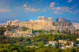 Acropolis of Athens, Greece, with the Parthenon Temple