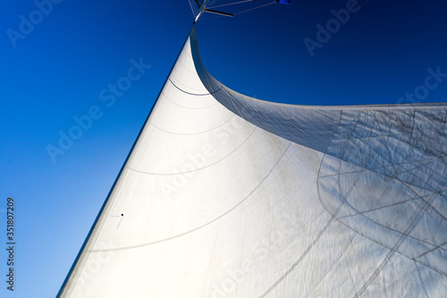 фотографія Concept of Sailing yacht catamaran sailing in the sea