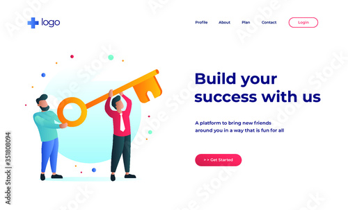 Illustration Landing Page (ID: 351808094)