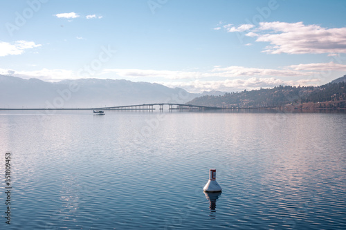 Calm Okanagan Lake On A Wintry Day