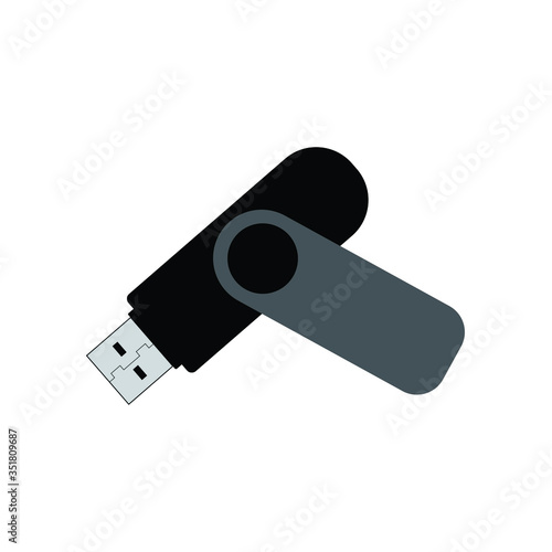 USB flash drive icon vector