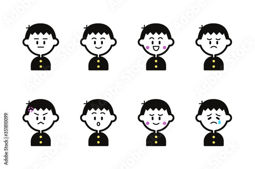 中高生のアイコンセット（男子）