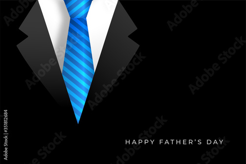 happy fathers day background with coat and tie design