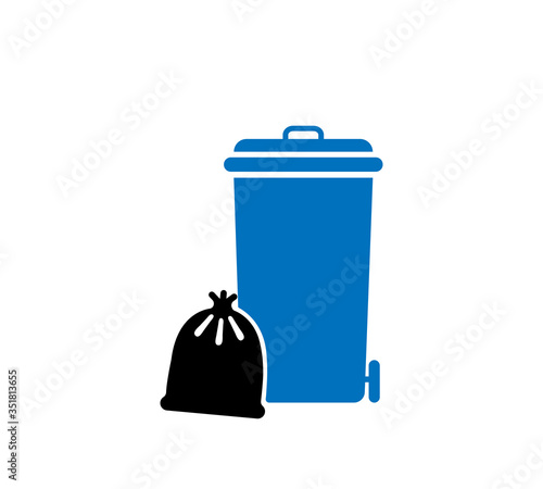 Trash can icon, delete icon vector illustration eps 10