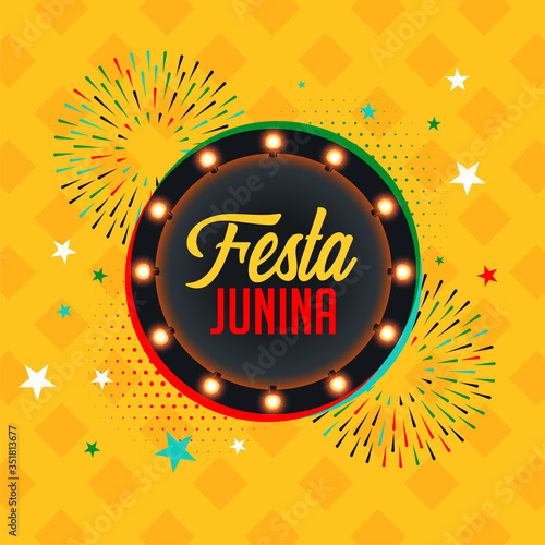 brazil festa junina festival celebration background design photo