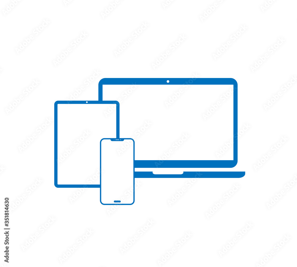 Digital device icons. smart phone, tablet and laptop icon. Computer Vector illustration. Digital device icons. smart phone, tablet and laptop icon. Computer Vector illustration.