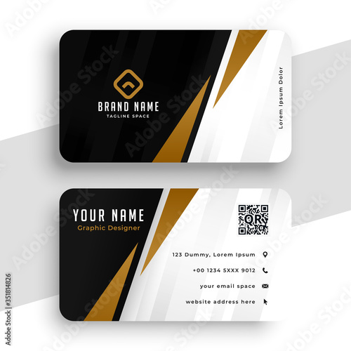 professional modern business identity card template design
