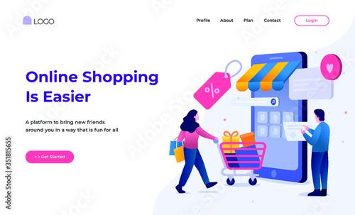 Illustration Landing Page (ID: 351815655)