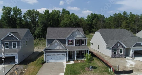 Square american dream property amongst others being built