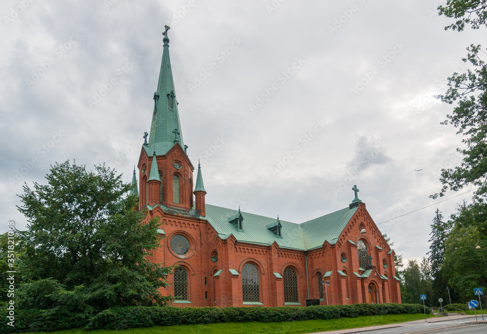 Lutheran church of Alexander Tampere in  Pyynikki Church Park, Tampere, Finland