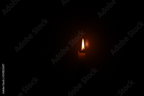 burning candle flame