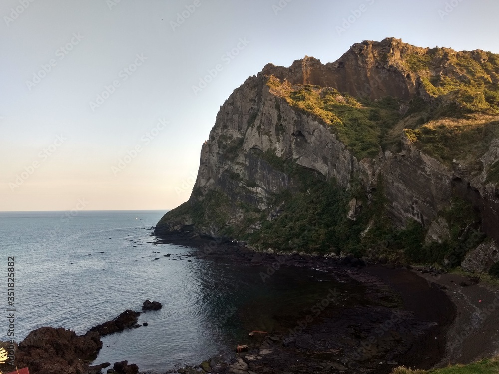 Isla Jeju acantilado