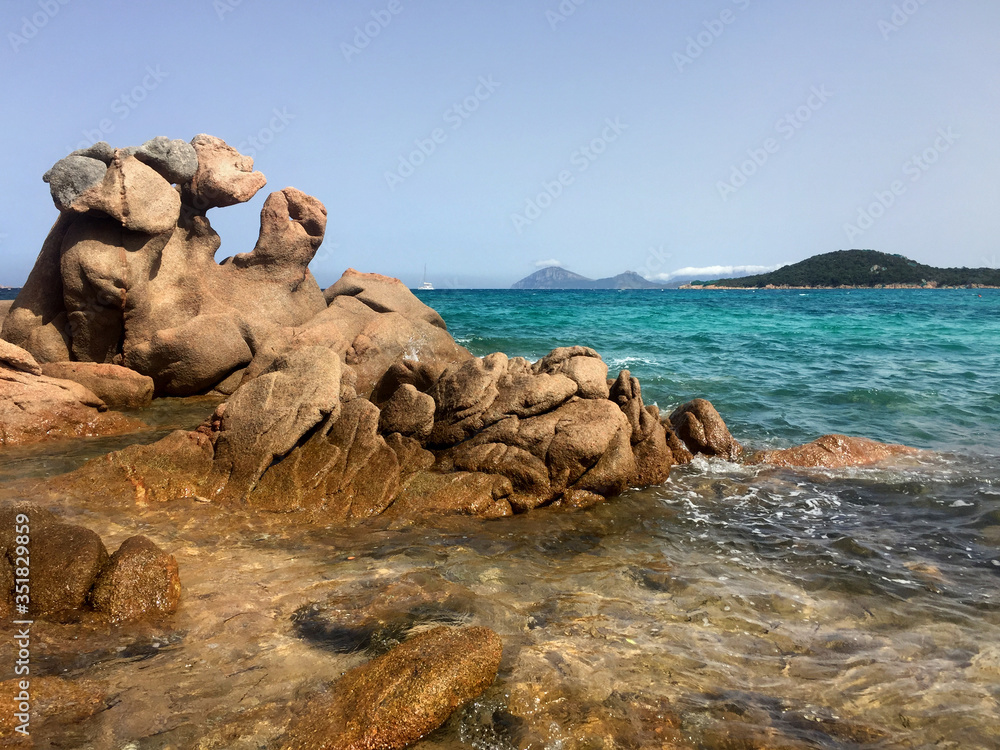 rock on the beach - sardegna