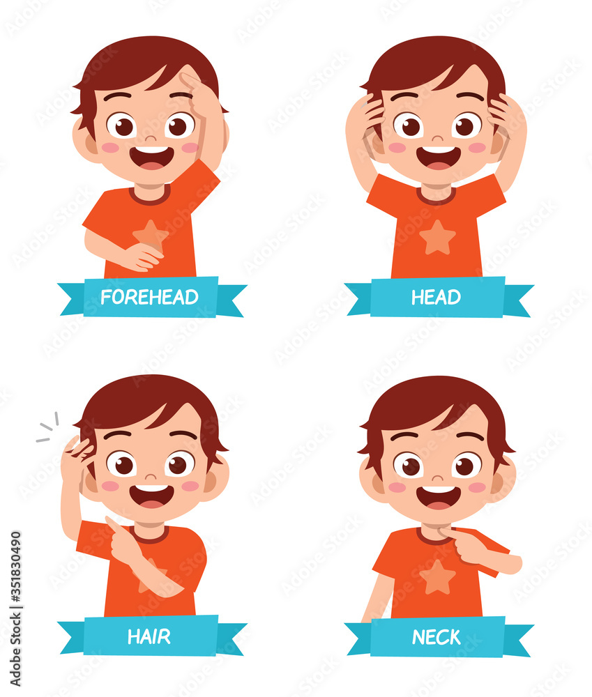 happy cute kid boy body part anatomy happy cute kid boy body part anatomy
