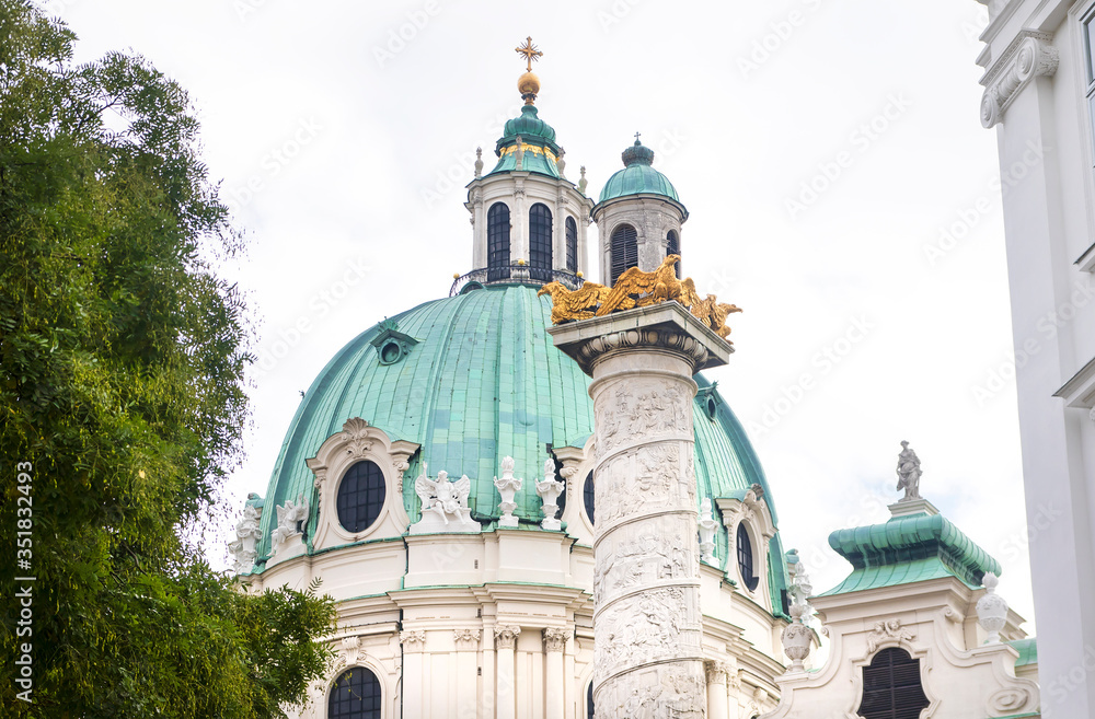 Fototapeta premium St. Charles Cathedral of Vienna (Austria).