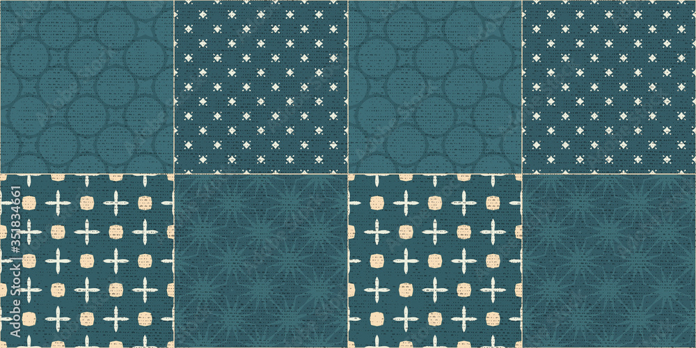 Multicolor Graphics Abstract Flower and fabric texture Background, Vintage Italian tile with Moroccan pattern, Ceramic wall tiles Design for Bathroom wall and Living room wall, illustration.