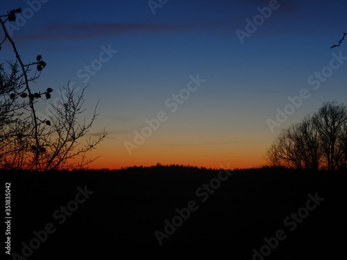 Farbvoller Sonnenuntergang