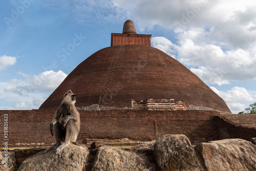 The Jetavanaramaya is a Buddhist Stupa located in the ruins of Jetavana in the ancient city Anuradhapura,Sri lanka photo