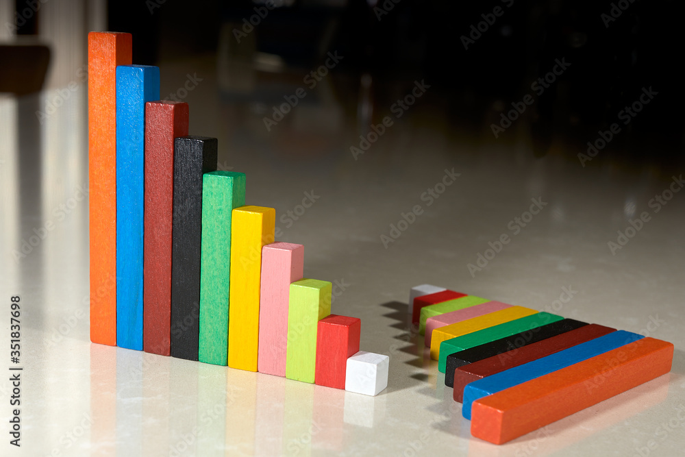 Wood Montessori material for math Cuisenaire rods Wood Montessori material for math Cuisenaire rods