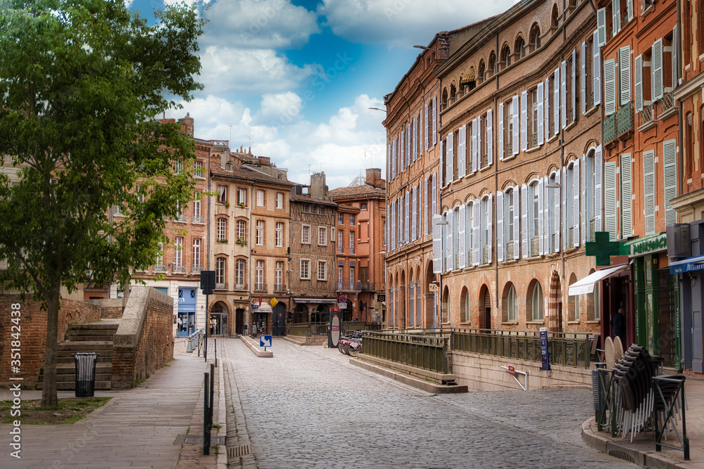 Vista panorámica de las calles de Toulouse, Francia.