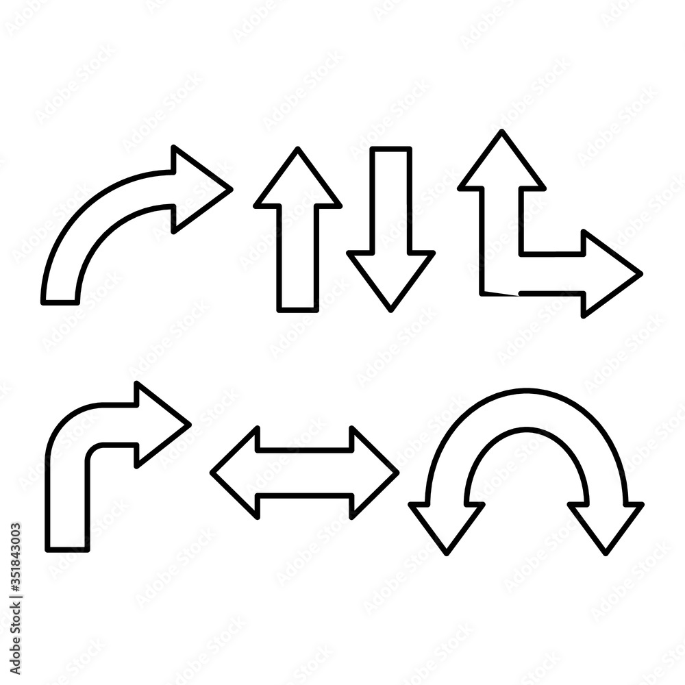 set of arrows set of arrows