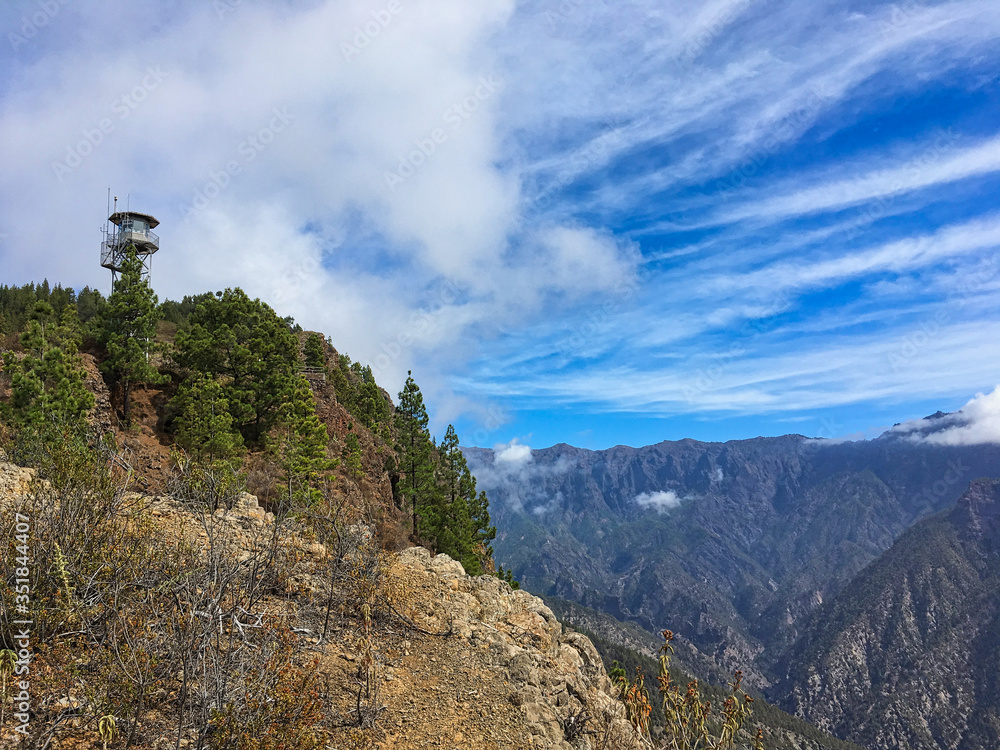Fototapeta premium La Palma Berge