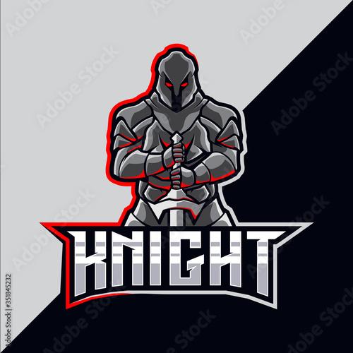 Knight esport mascot logo