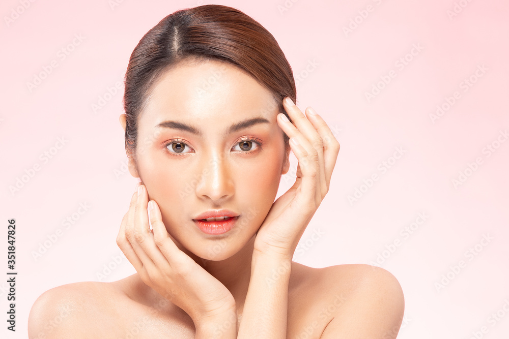 Beauty asian women portrait face with natural skin and skin care healthy hair and skin close up face beauty portrait.Beauty Concept. Beauty asian women portrait face with natural skin and skin care healthy hair and skin close up face beauty portrait.Beauty Concept.