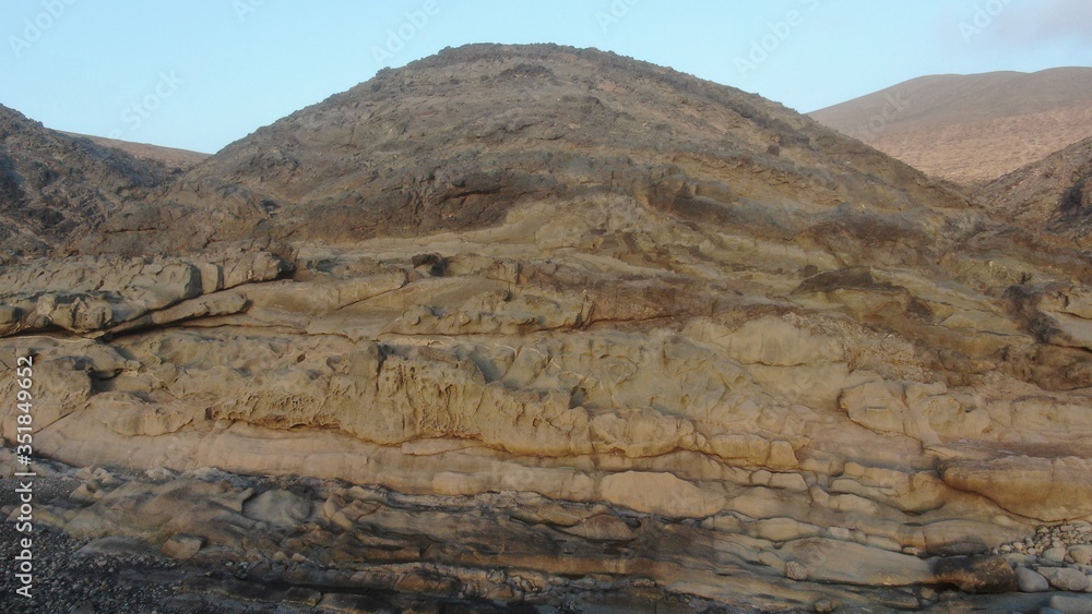 Fototapeta premium Wonderful sunset from the mountains and contemplating the sea and the coast in all its splendor