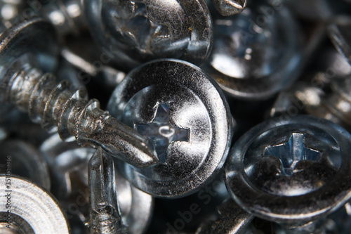 many macro stainless self tapping screws texture