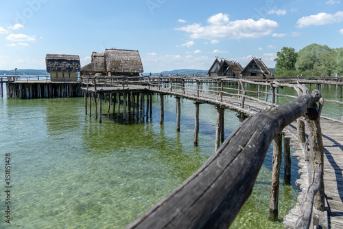 Pfahlbauten Unteruhldingen at lake contance, unesco world heritage