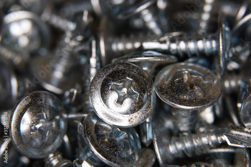 many macro stainless self tapping screws texture