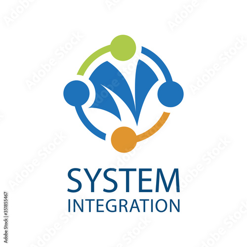 Vector logo of a system integration company