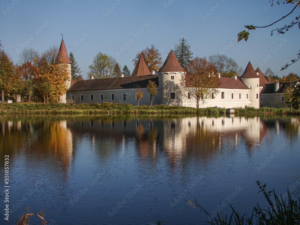 Castle Waldreichs in the Waldviertel in Spring Castle Waldreichs in the Waldviertel in Spring