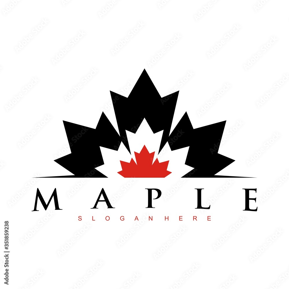 maple logo design concept vector maple logo design concept vector