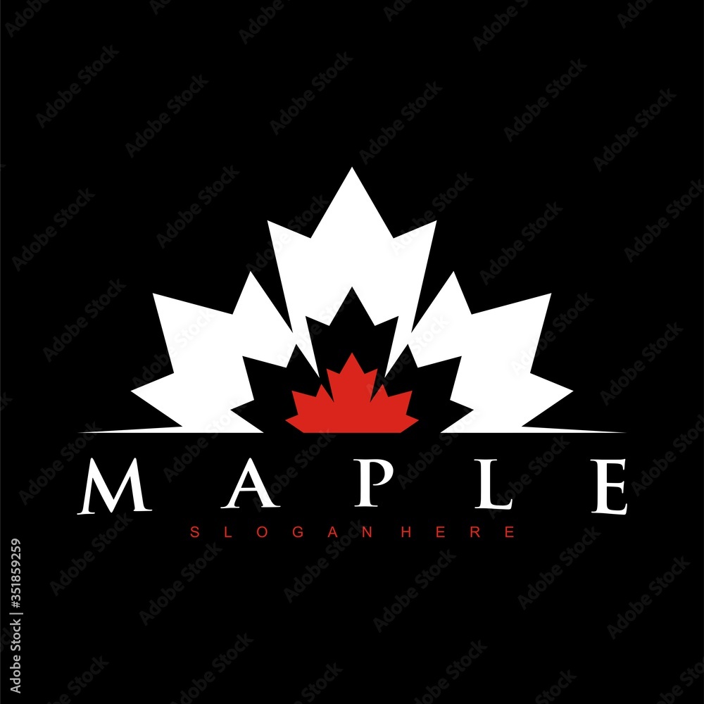 maple logo design concept vector maple logo design concept vector