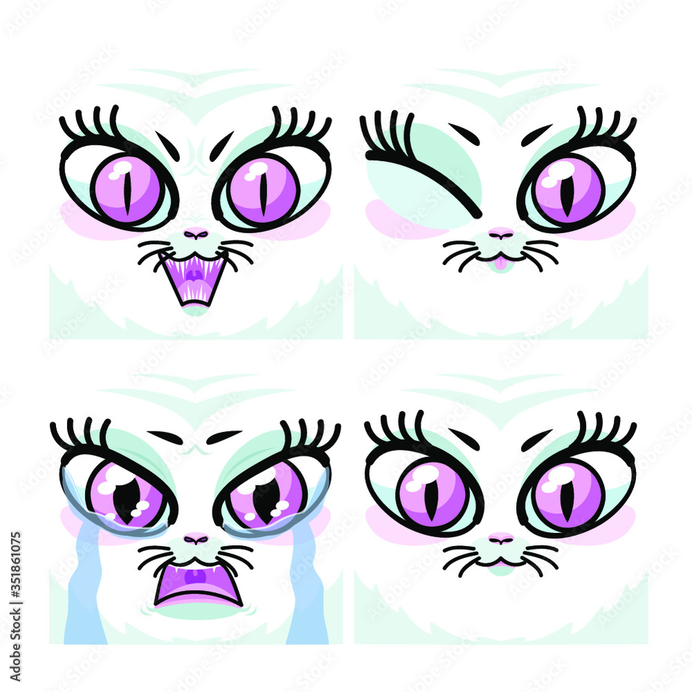 Emotions of the cat Emotions of the cat