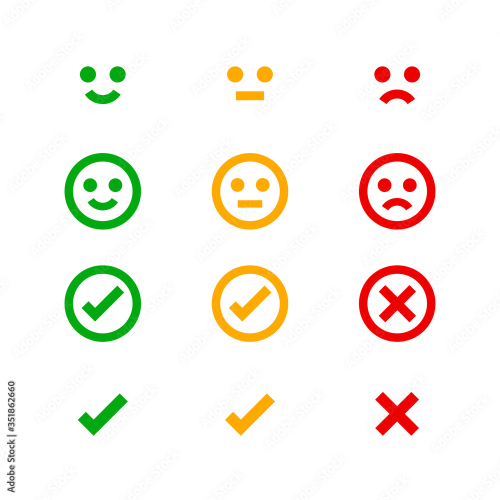 icon emotions face, emotional symbol and approval check sign button, emotions faces and checkmark x or confirm and deny, button checkbox flat for apps, faces icons and checkmark choice for checklist icon emotions face, emotional symbol and approval check sign button, emotions faces and checkmark x or confirm and deny, button checkbox flat for apps, faces icons and checkmark choice for checklist