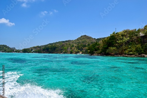 Turquoise sea view in Phuket.