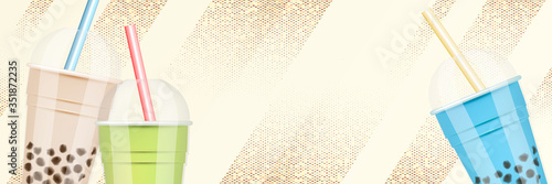 Bubble tea pearl thai drink tapioca