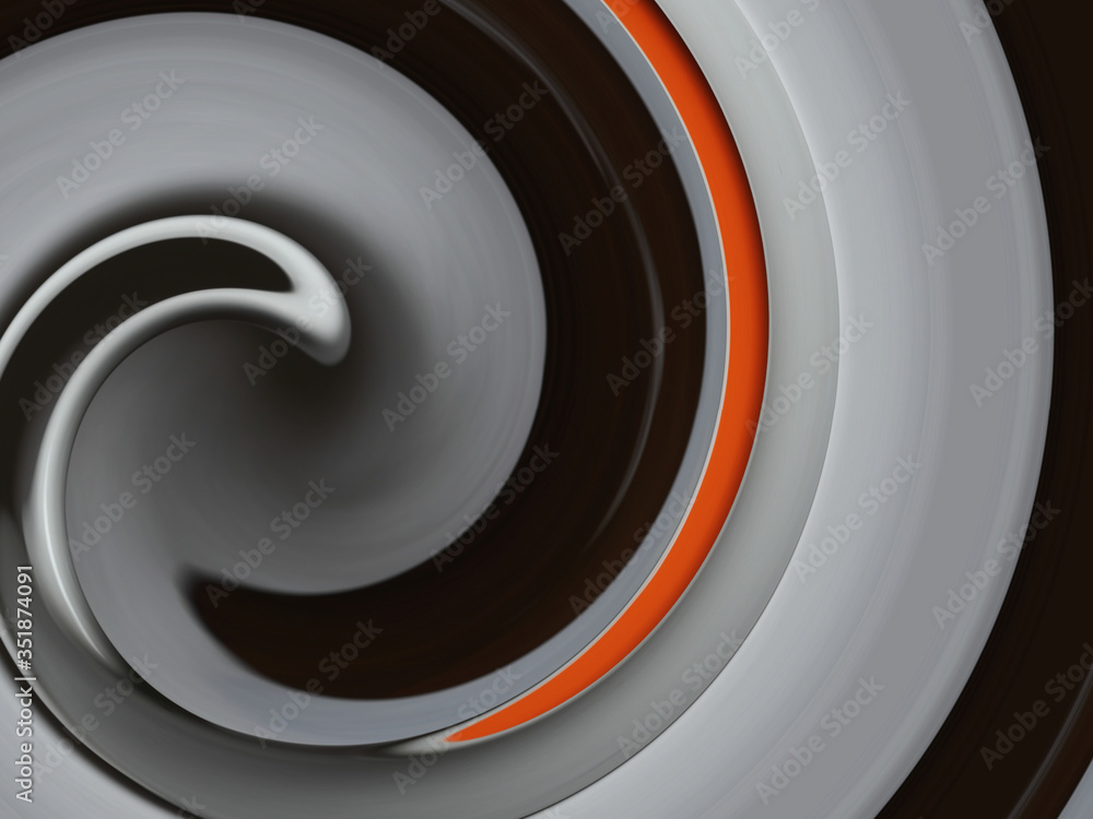 Fototapeta premium Funnel abstract pattern. Swirl, spiral, multi-colored pattern as a background.